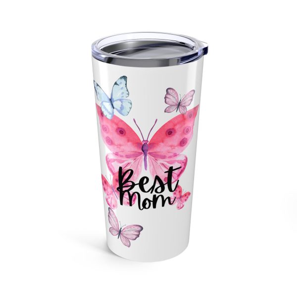 Mother's Day Floral Tumbler 20 oz Butterfly Travel Mug Spring Cottagecore Gift