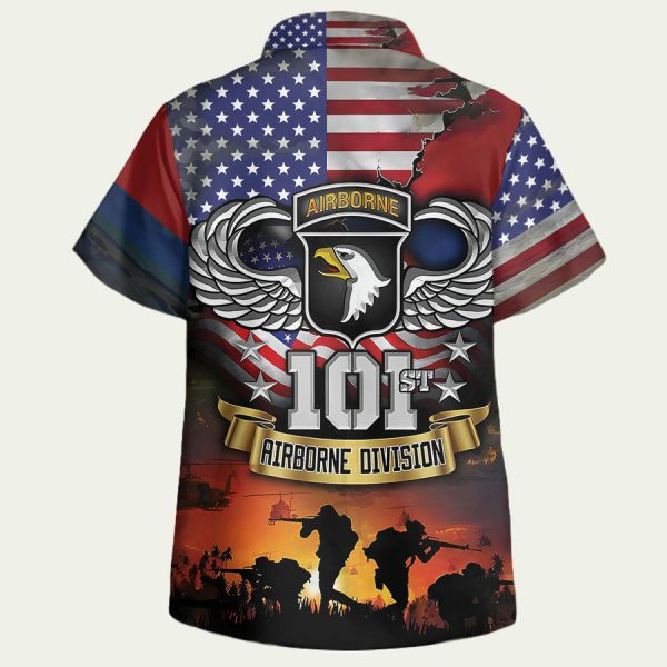 Honor the 101st Airborne Division Hawaiian Shirt for Patriotic Style - Image 2