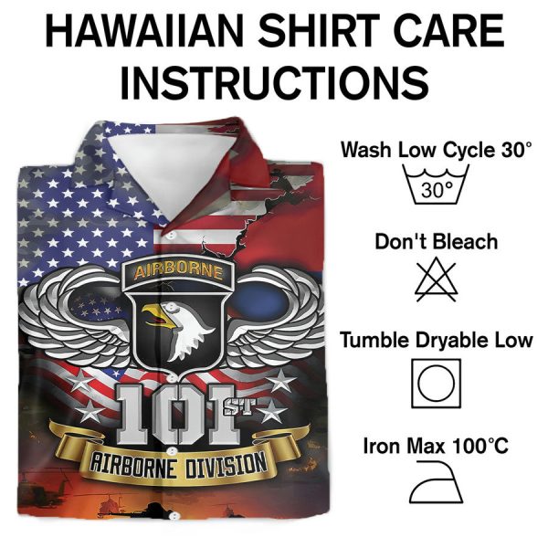 Honor the 101st Airborne Division Hawaiian Shirt for Patriotic Style - Image 3