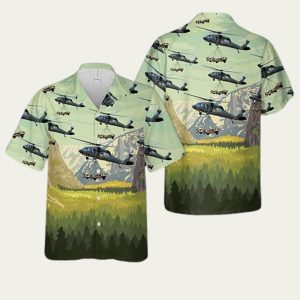 UH-60 Black Hawk Hawaiian Shirt Featuring Air Assault Tribute