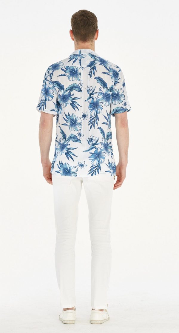 Men's Hawaiian Shirt - Polyester Day Dream Bloom Aloha Print Shirt - Image 3