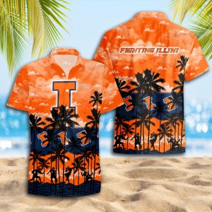Illinois Fighting Illini Hawaiian Shirt 2025 for Men and Women - Summer Fan Apparel