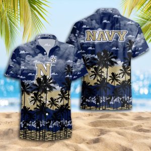 Navy Midshipmen Hawaiian Shirt 2025 for Men and Women - Summer Fan Apparel