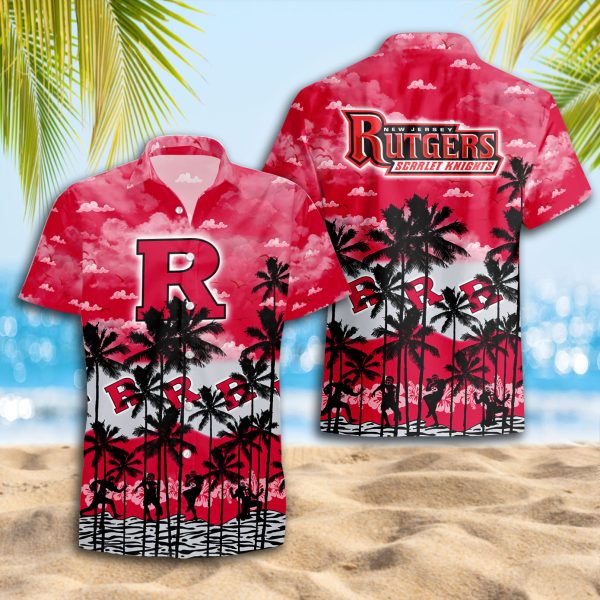Rutgers Scarlet Knights Hawaiian Shirt 2025 for Men and Women - Summer Fan Apparel