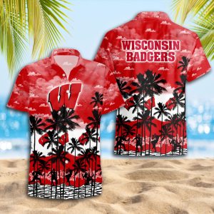 Wisconsin Badgers Hawaiian Shirt 2025 for Men and Women - Summer Fan Apparel