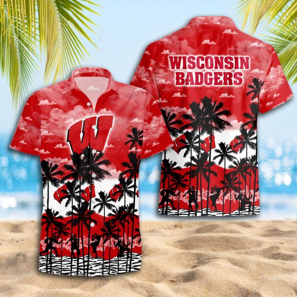 Wisconsin Badgers Hawaiian Shirt 2025 for Men and Women - Summer Fan Apparel