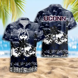 UConn Huskies Hawaiian Shirt 2025 for Men and Women - Summer Fan Apparel