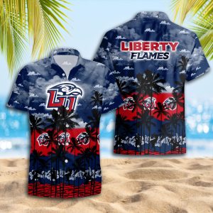 Liberty Flames Hawaiian Shirt 2025 for Men and Women - Summer Fan Apparel