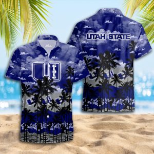 Utah State Hawaiian Shirt 2025 for Men and Women - Summer Fan Apparel