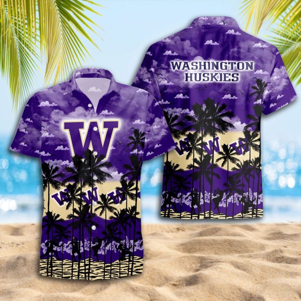 Washington Huskies Hawaiian Shirt 2025 for Men and Women - Summer Fan Apparel