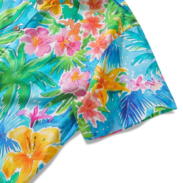 Hawaiian Shirt for Men - Colorful Vacation Button-Down Aloha Shirt with Short Sleeves - Image 3