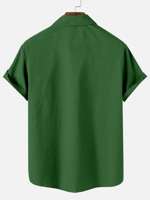 Men's Hawaiian Shirt - Erin Go Bragh Irish Striped Print St. Patrick's Day Shirt - Image 2