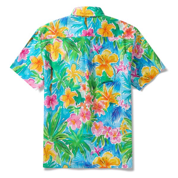 Hawaiian Shirt for Men - Colorful Vacation Button-Down Aloha Shirt with Short Sleeves - Image 2