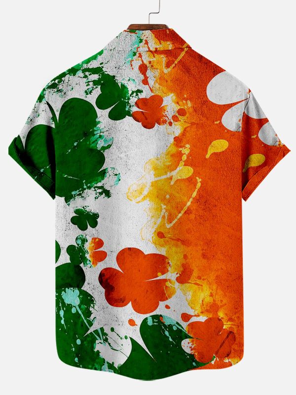Men's Hawaiian Shirt - Happy Go Lucky Quote Print Polyester Cheerful Summer Style - Image 2