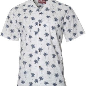 Men's Hawaiian Shirt - Pama Polyester Aloha Print Casual Shirt