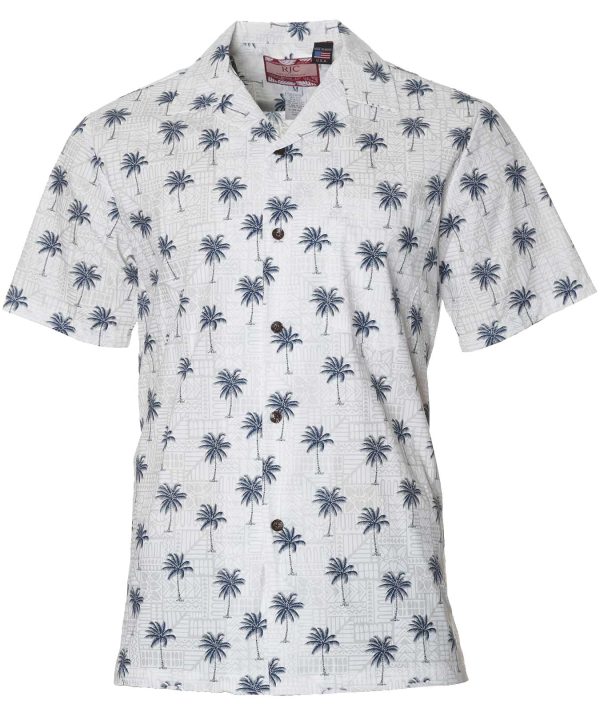 Men's Hawaiian Shirt - Pama Polyester Aloha Print Casual Shirt