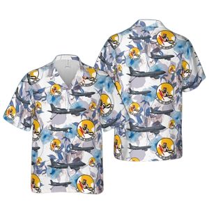 Alaska Air National Guard 168Th Air Refueling Squadron Boeing Kc 135R Stratotanker Hawaiian Shirt
