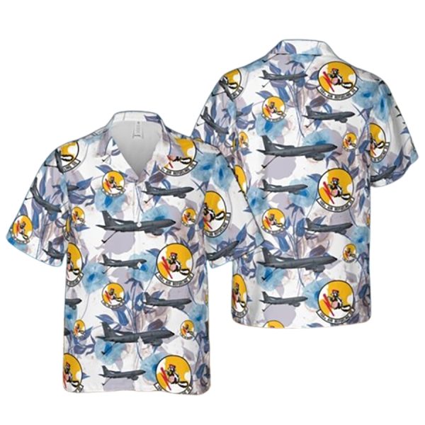 Alaska Air National Guard 168Th Air Refueling Squadron Boeing Kc 135R Stratotanker Hawaiian Shirt