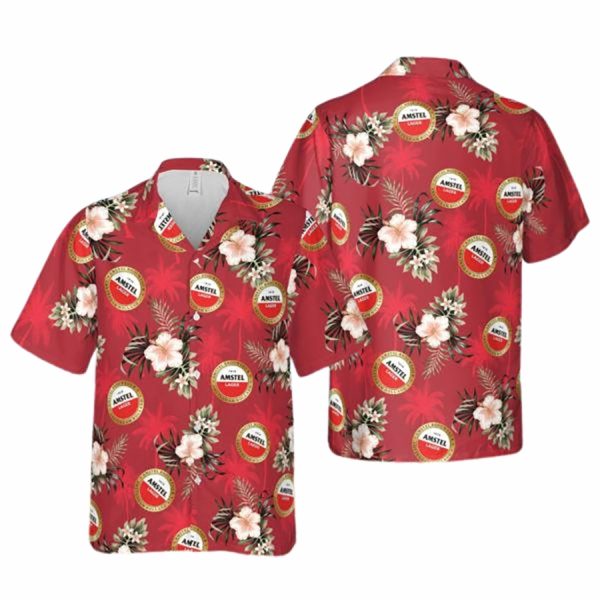 Amstel Beer Hawaiian Shirt for Casual Drink Enthusiasts