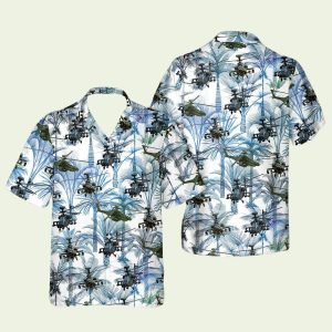 Army Boeing Ah64 Apache Hawaiian Shirt
