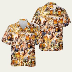 Beer Retro Pattern Hawaiian Shirt