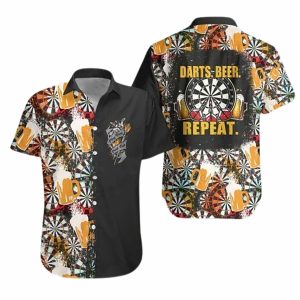 Beer craft for dartboard surround hawaiian shirt Hawaiian Shirt