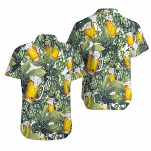 Beer craft for this summer tropical pattern hawaiian shirt Hawaiian Shirt