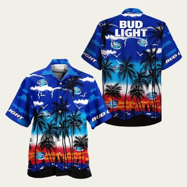 Bud Light Outfit Bud Light Hawaiian Shirt