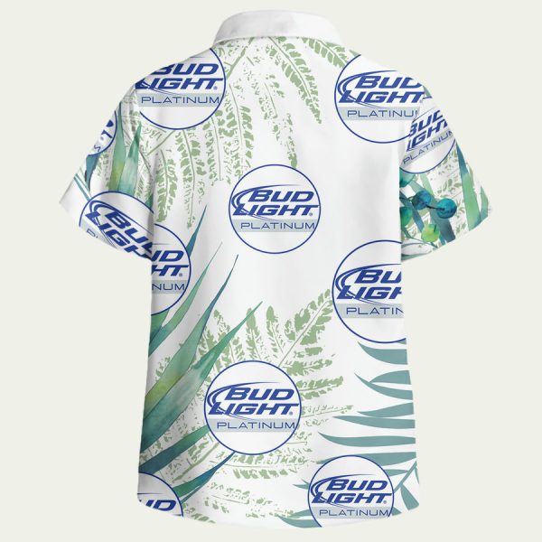 Bud Light Platinum Beer Hawaiian Shirt - Image 2