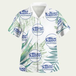 Bud Light Platinum Beer Hawaiian Shirt