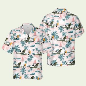 C2A Greyhound Vrc40 Rawhides Us Navy Hawaiian Shirt