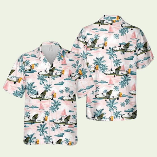 C2A Greyhound Vrc40 Rawhides Us Navy Hawaiian Shirt