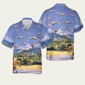 Coast Guard Guardian Helicopter Summer Hawaiian Shirt