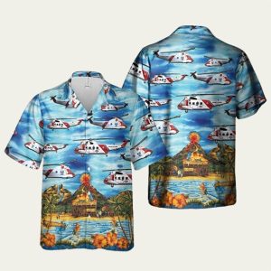 UH-60 Black Hawk Hawaiian Shirt Featuring Air Assault Tribute