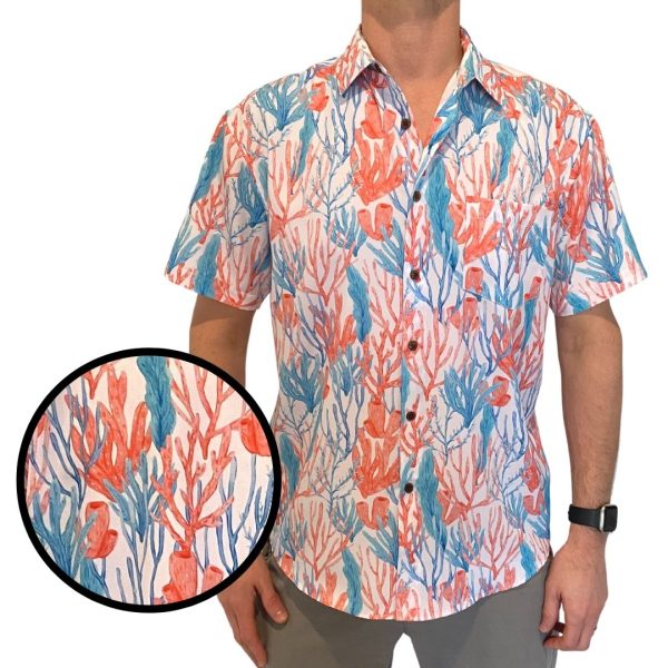 Men's Hawaiian Shirt - Cayman Islands Print Polyester Tropical Summer Shirt - Image 2