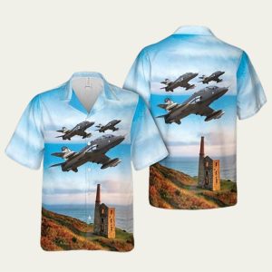 Finnish Air Force British Aerospace Hawk Mk51 Hawaiian Shirt
