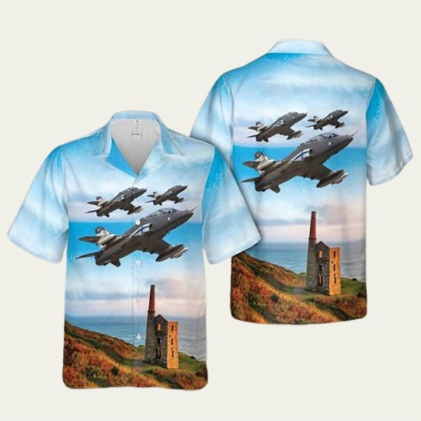 Finnish Air Force British Aerospace Hawk Mk51 Hawaiian Shirt