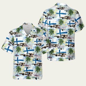 Finnish Air Force British Aerospace Hawk Mk51A Hawaiian Shirt