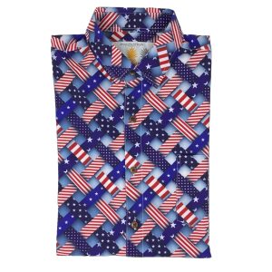 Men's Hawaiian Shirt - Freedom Friday Print Polyester Casual Summer Shirt