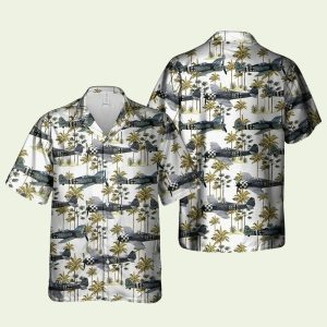 German Air Force Luftwaffe Focke Wulf Wwii Hawaiian Shirt