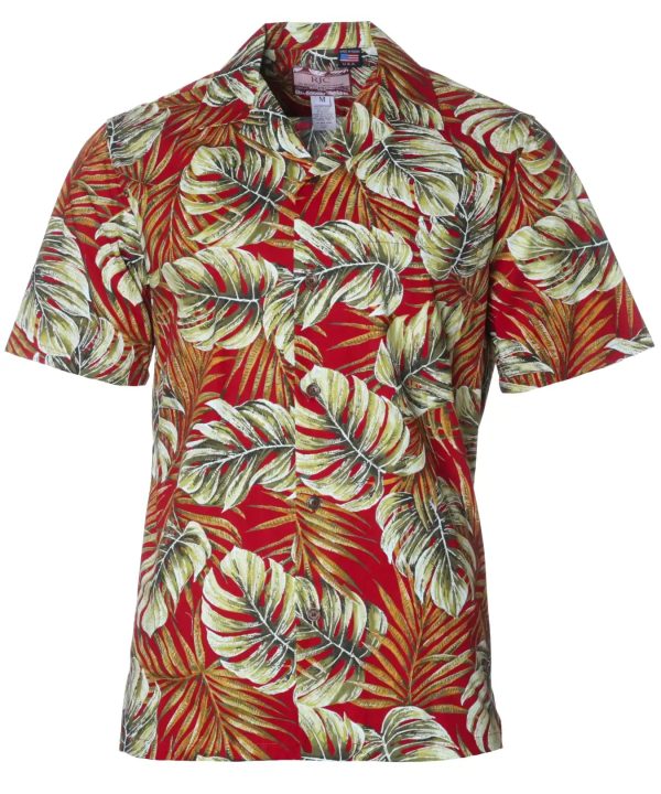 Men's Hawaiian Shirt - Luau Polyester Aloha Print Casual Summer Shirt