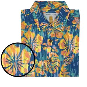 Men's Hawaiian Shirt - The Day Tripper Print Polyester Casual Summer Shirt