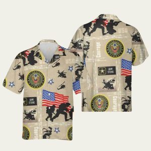 Military Us Army Strong Hawaiian Shirt