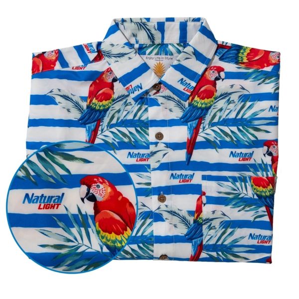 Men's Hawaiian Shirt - Natural Light The Weekender Print Polyester Casual Summer Shirt