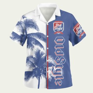 Old Style Beer Palm Tree Hawaiian Shirt