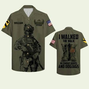 Veteran I Walked The Walk Hawaiian Shirt