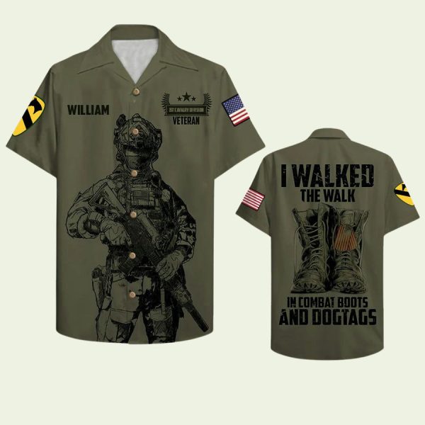 Veteran I Walked The Walk Hawaiian Shirt