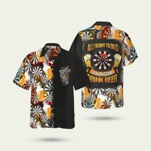 Play Darts And Drink Beer V1 Hawaiian Shirt