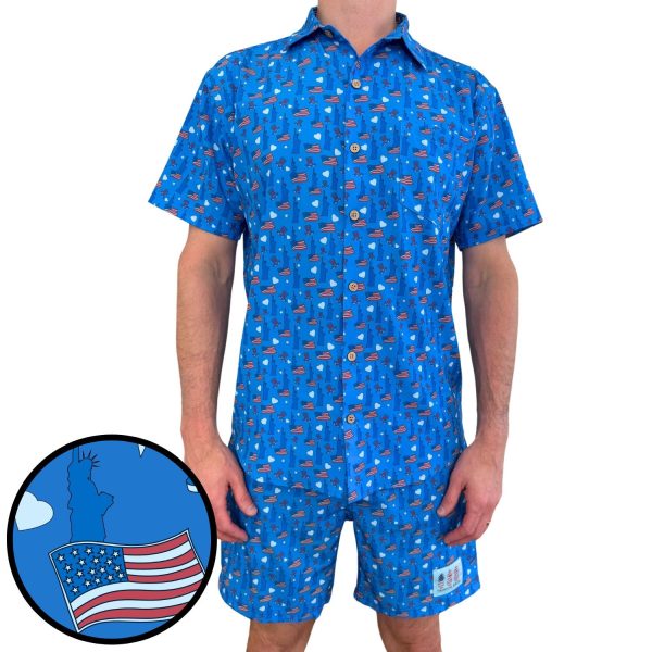 Men's Hawaiian Shirt - Proud American Print Polyester Casual Summer Shirt - Image 3