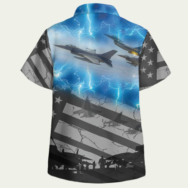 Proudly served united states air force Hawaiian Shirt - Image 2